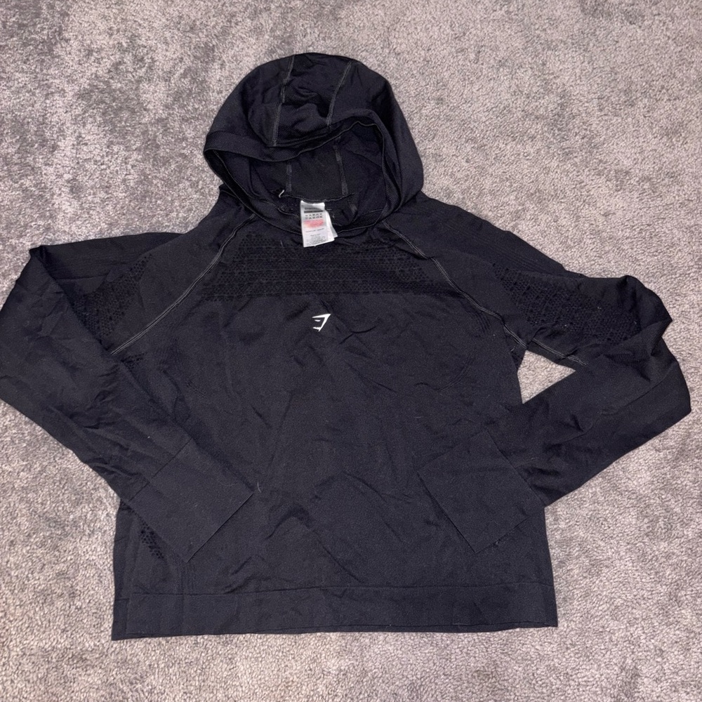 Gymshark Black Hooded Pullover